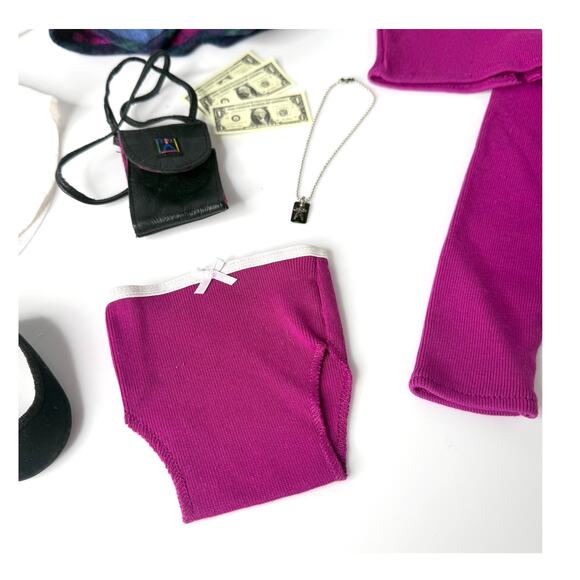 American Girl Mix Match Outfit Pleasant Co Doll Accessories Shoes Necklace Vest - Picture 10 of 10